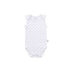 Boumini Pamuklu Bebek Çıtçıtlı Atlet Bebek Body Gri Puantiyeli (Gri Puantiyeli, 6-9 ay)