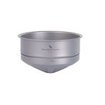 Boundless Voyage Titanyum Kahve Filesi Filtre Üzerine Dökme Kağıtsız Kahve Filtresi Hafif Açık Hava Kamp Yeniden Kullanılabilir Kahve Damlatıcı Ti6001P