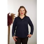 Boutique Arzu İnan V Yaka Pullu Anne Bluz2021