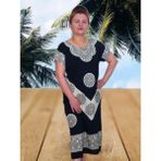 Boutique Venüs Elbise-Şile Bezi - M - Siyah - Beyaz