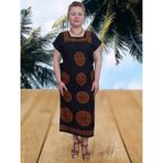Boutique Venüs Şilebezi Taş Baskılı Elbise - Siyah - Kırmızı