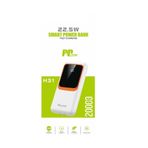 bovinox 20000 Mah Powerbank PD 20W - USB 22.5W Hızlı Şarj TypeC - Lightning Kablolu LCD Göstergeli Polymer