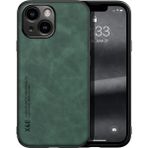 Bovinox Iphone 15 Kamera Korumalı Kılıf Deri Görünümlü Tam Koruma Vintage Premium Deri Lansman Kılıf - Yeşil - Renk