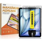 Bovinox Samsung Galaxy Tab A11 Uyumlu Otomatik Kurulum Kitli Kırılmaz Cam - 30 Saniyede Sıfır Hata, Tozsuz ve Baloncuksuz Uygulama - Şeffaf