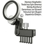 Bovinox Tesla Model 3 ve Model Y Özel Tasarım: Sarsılmaz Magsafe Araç Içi Telefon Tutucu – Kancalı ve Güçlü Mıknatıslı - Siyah