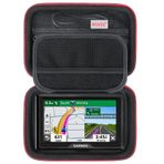 BOVKE Navi Case 5-5.5 inç Tomtom Navigasyon Cihazı GO, Garmin DriveSmart 55/Drive 51/52/53, Garmin zūmo XT/zūmo 396 Navigasyon Cihazı, Ekstra Yer Yer Araç Şarj Cihazı, USB Kablosu, Siyah