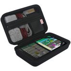 BOVKE Navi Kılıf Çanta 8 inç Garmin DriveSmart 86 / Camper 890 / dēzl LGV810 / dēzl LGV 800 Navigasyon Cihazı, Ağ Çanta Oto Güç Kablosu Aksesuarı için, İnce Siyah