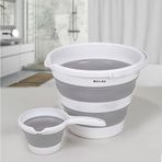 Bovlen 2'li Set Katlanabilir Kova ve Maşrapa - Bebek Banyosu Seti - 32.5 x 27.5 x 6 cm