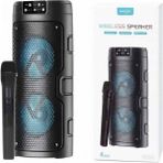 Bowie 4" Büyük Boy Mikrofonlu Kablosuz Hoparlör Şarjlı Ses Bombası Fm Radyo Sd Kart Bluetooth