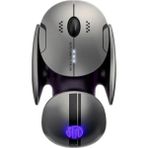 Bowie Premium Ultra Sessiz Kablosuz Mouse Hassas 800-2400DPI Gaming Mac Windows Ios Android Tablet Telefon Uyumlu - Gri