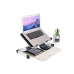 Bowie Soğutuculu Yükseklik Ayarlı Laptop Standı Çalışma Masası Laptop Yükseltici Fanlı Tüm Laptoplar ile Uyumlu