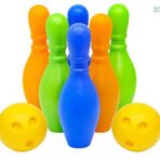 Bowling Set 6 Labut 2 Top, Çok Renkli