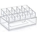 Box Up Oje ve Manikür Seti Şeffaf Renkli Organize Çekmece ile Makyaj Ürünleri Düzenleyici
