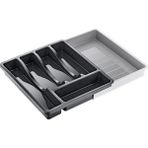 Box Up Uzayabilen, Kayar Kızaklı Raylı Sistem, Ayarlanabilir Pratik Çekmece Içi Kaşık ve Çekmece Düzenleyici Kaşıklık Organizer
