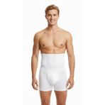 Boxer Korse Dr. Corset Erkek Boxer, Bel Karın Göbek Kalça Üst Bacak etkili topatlayıcı (Beyaz, L)