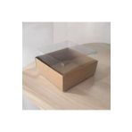 BOXSTATION 9x9x5 Asetat Kapaklı Kraft Kutu 10 Adet