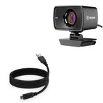 BoxWave Elgato Facecam ile Uyumlu Kablo - DirectSync - USB 3.0 A - USB 3.1 Tip C, USB C Şarj ve Senkronizasyon Kablosu - 6 ft - Siyah