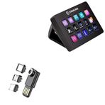 BoxWave Jet Siyah Elgato MK.2 İle Uyumlu USB Type-C Stream Deck