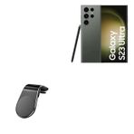 BoxWave Samsung Galaxy S23 Ultra ile Uyumlu Araç Montajı - MagnetoMount Klipsi, Metal Araba Havalandırma Güçlü Mıknatıslı Montaj - Jet Siyah