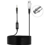 BOYA BCA6 XLR Dişiden 3,5 mm TRRS Konnektör Ayarlanabilir Hacimli Mikrofon Kablo Adaptörü Mini Jak AUX Kablosu Ses Kablosu 6 m iPad iPhone iPod Touch Android Mobil Cihazlarla Uyumlu