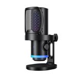BOYA CastMic G40 RGB Aydınlatmalı Gürültü Engellemeli USB Mikrofon ve Masa Standı