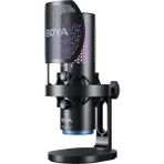 Boya K5 - Boya K5 Kablosuz Bağlantılı Rgb Aydınlatmalı USB Condenser Mikrofon - Siyah