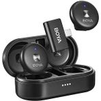 Boya Omic-U Wireless İkili Yaka Mikrofonu Type-C Siyah Kablosuz Kullanım ve Şık Tasarım