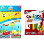 Boya Sil Aktivite Boyama Kitabı Taşıtlar ( Silinebilir ) & Carioca 12’Li Boya - taştlar