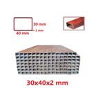 Boyalı 2mt 30 X 40 X 2 Mm Kutu Profil Boru Metal 30x40x2 Demir
