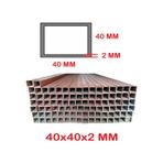 Boyalı 2mt 40 X 40 X 2 Mm Kutu Profil Boru Metal 40x40x2 Demir