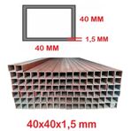 Boyalı 40 X 40 X 1,5 Mm Kutu Profil 40X40X1,5 Demir (1 Mt Fiyatı)