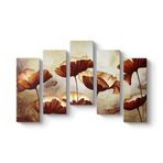 Boyama Gelincikler Tablosu 112 x 72-5 Parçalı