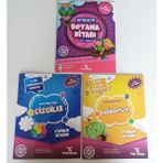 Boyama Kitabı - Çizgiler - Labirentler 3'lü Set