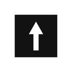 Boyama Şablonu İleri Ok İşareti Alüminyum 100x100cm