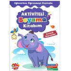 Boyama Zamanı Aktiviteli Sevimli Hayvanlar Boyama Kitabı