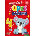 Boyama Zamanı Etkinlikli Süper Boyama 4 Yaş Boyama Kitabı