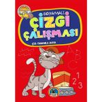 Boyamalı Çizgi ÇALIŞMASI-KIRMIZI-128 Sayfa