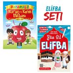 Boyamalı Yaz Sil Elifba (2 Kitap Takım)