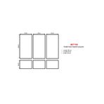 Boyanabilir 6 Adet Hazır Çerçeve 2,5 Cm (SET105) mastik Hediyeli beyaz