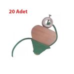 Boyanabilir Ağaç Topaç (20 Adet)