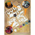 Boyanabilir Dinozor Maket Seti, 3 Eğitici Maket, 3D Montessori Oyuncak, Çocuklar Için Aktivite Hobi - Beyaz - 5