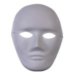 Boyanabilir Karton Maske Lastikli