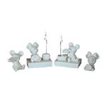 Boyanabilir Polyester Poliüretan Ham Obje Mickey Minnie Mouse 4 Biblo Set