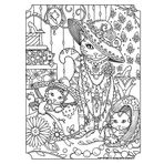 Boyanabilir Tablo Tuval Kediler 25x35 cm