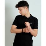 Boydimood Yakalı Siyah Tişört - XL
