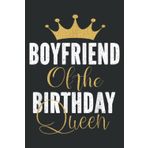 Boyfriend of the Birthday Girl Bday Party Gift for Her Nice: Blank Lined Notebook Journal with 6x9 inches, 100 Page