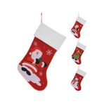 Boyner Evde Çok Renkli Dekoratif Obje Xmas Lüks Noel Çorabı 46cm