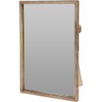 Boyner Evde Ev Aynası Ahsap Cerceveli Kare 60CM