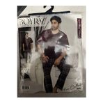 BOYRAZ KISA KOLLU - ALT UZUN ERKEK PİJAMA TAKIMI PENYE %100 PAMUK EKOSELİ