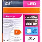 Boytaş /osram/ 4.5 Watt LED Ampul / Beyaz Işık - 5'li